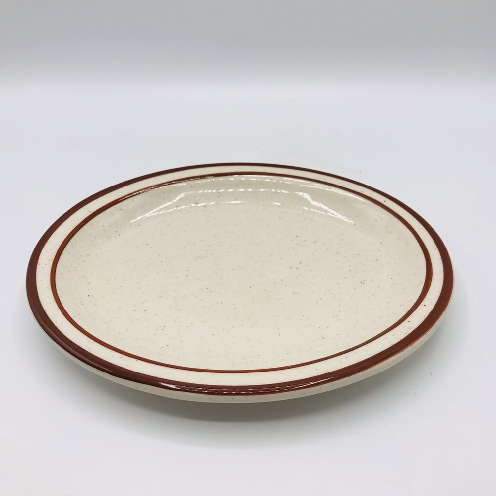 Vintage 1970’s Rego brown rim speckled oval serving platter.